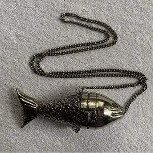 Silver Fish Purse Vintage